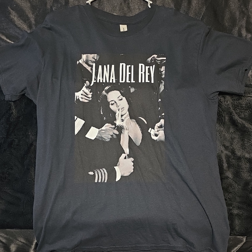 Lana Del Rey Black Graphic Band Tee